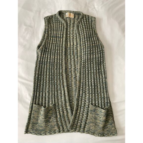 Vtg. John Mayer of Norwich 100% Worsted Wool Sweater Vest - Picture 1 of 9